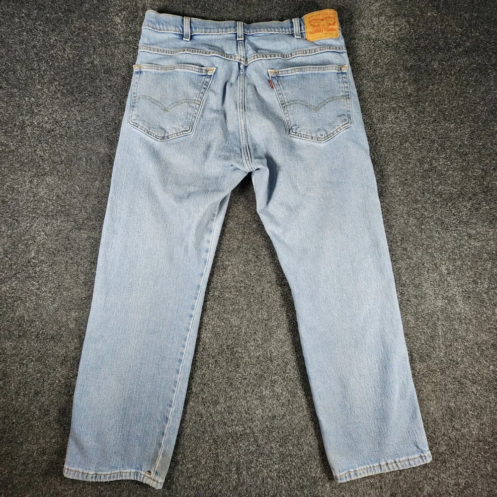 Levi's Western Fit Straight Leg Jeans Mens 36x30 Light Wash Denim